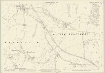 Suffolk LIV.4 (includes: Bradfield St George; Great Welnetham; Little Welnetham; Nowton; Rushbrooke) - 25 Inch Map