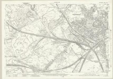 Staffordshire LXVIII.1 (includes: Bilston; Coseley; Tipton; Wednesbury; West Bromwich) - 25 Inch Map