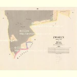 Zwolln (Zwolno) - c7523-1-006 - Kaiserpflichtexemplar der Landkarten des stabilen Katasters