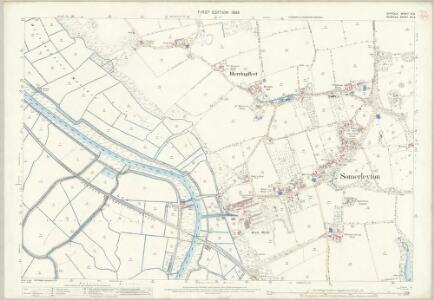 Suffolk IV.9 (includes: Aldeby; Ashby; Haddiscoe; Herringfleet; Somerleyton; Wheatacre) - 25 Inch Map