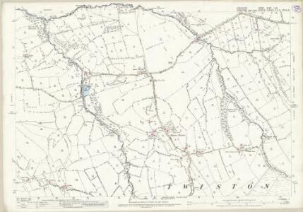 Lancashire XLVIII.1 & 5 (includes: Downham; Gisburn; Rimington; Twiston) - 25 Inch Map