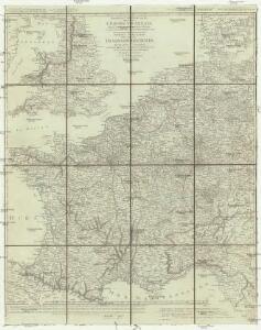 Nouvelle carte de poste de tout l'empire Français, de l'Anglettere, de l'Italie, d'une partie de l'Espagne et de l'Allemagne etc