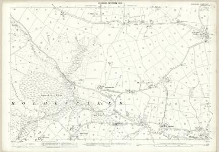 Derbyshire XVII.7 (includes: Holmesfield) - 25 Inch Map