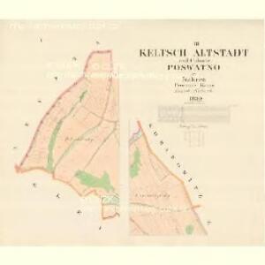 Keltsch Altstadt - m1174-1-001 - Kaiserpflichtexemplar der Landkarten des stabilen Katasters