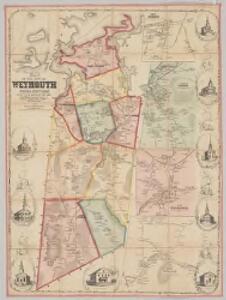 Map of the town of Weymouth, Norfolk County, Mass. : surveyed by order of the town