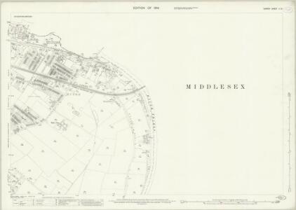 Surrey V.10 (includes: Egham; Staines; Wyrardisbury) - 25 Inch Map