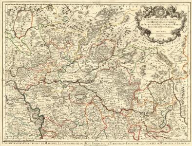 L'Archevesche et Eslectorat de Mayence, le Landgraviat de Hesse Darmstat, Le Territoire de Francfort, le Comtés de Wertheim, d'Erpach &c.