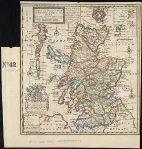 A new and correct map of Scotland and the Isles, containing all ye cities, market towns, boroughs &c., the principal roads, with ye computed miles from town to town