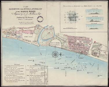 Plan exhibiting the Several Anchorages in the Madras Roads