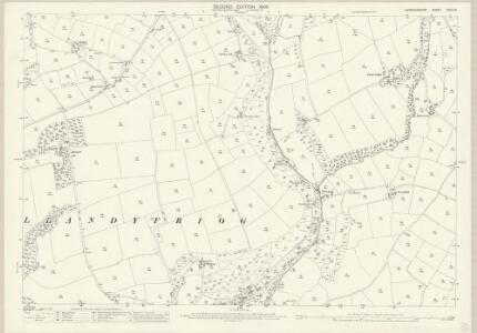 Cardiganshire XXXIX.15 (includes: Llandyfriog) - 25 Inch Map