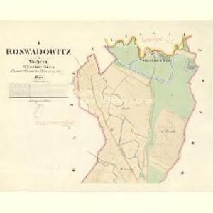 Roswadowitz - m2625-1-001 - Kaiserpflichtexemplar der Landkarten des stabilen Katasters