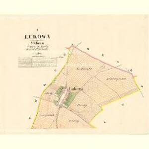 Lukowa - m1660-1-001 - Kaiserpflichtexemplar der Landkarten des stabilen Katasters