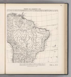 Facsimile:  Part of South America by de Vaugondy.