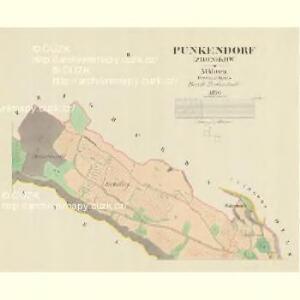 Punkendorf (Zbonikow) - m0162-1-002 - Kaiserpflichtexemplar der Landkarten des stabilen Katasters