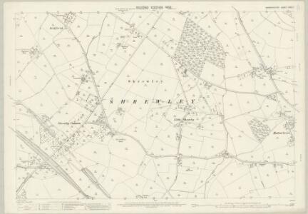 Warwickshire XXXII.7 (includes: Haseley; Hatton; Rowington; Shrewley) - 25 Inch Map