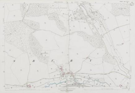 Wiltshire LXIV.12 (includes: Chilmark; Teffont; Tisbury) - 25 Inch Map