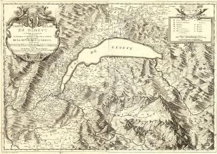 Carte du Lac de Geneve et des Pays Circonvoisins