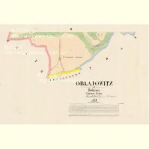 Oblajowitz - c5343-1-002 - Kaiserpflichtexemplar der Landkarten des stabilen Katasters