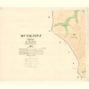 Mutienitz - m1904-1-009 - Kaiserpflichtexemplar der Landkarten des stabilen Katasters