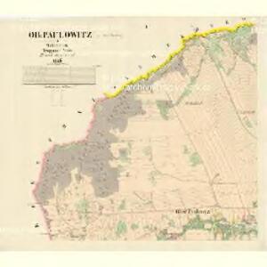 Ober Paulowitz - m0814-1-001 - Kaiserpflichtexemplar der Landkarten des stabilen Katasters
