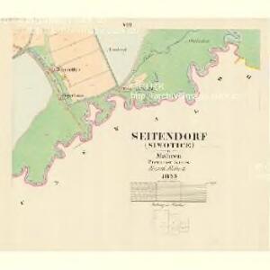 Seitendorf (Siwotice) - m0704-1-008 - Kaiserpflichtexemplar der Landkarten des stabilen Katasters