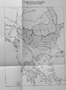 Karten zum russisch-türkischen Krieg 1877-1878. Europäische Türkei und Balkanstaaten nach dem Berliner Kongress