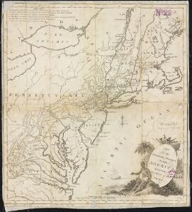 Map of the interior travels through America, delineating the march of the army