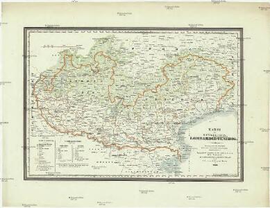 Karte des Königreiches Lombardie-Venedig