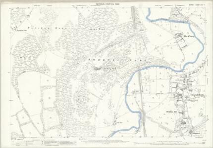 Surrey XXV.7 (includes: Fetcham; Mickleham) - 25 Inch Map