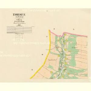 Zohsee (Zazawa) - c6751-1-001 - Kaiserpflichtexemplar der Landkarten des stabilen Katasters
