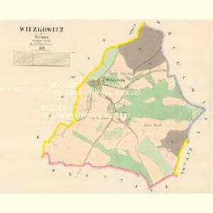 Witzkowitz - c8540-1-001 - Kaiserpflichtexemplar der Landkarten des stabilen Katasters