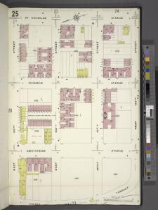 Manhattan, V. 12, Plate No. 25 [Map bounded by St. Nicholas Ave., W. 188th St., Laurel Hill Terrace, W. 185th St.]