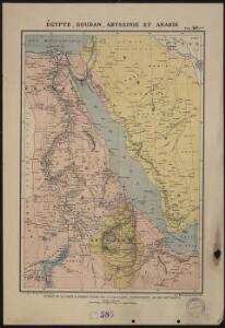 Egypte, Soudan, Abyssinie et Arabie. Extrait de la carte d'Afrique publiée par la librairie patriotique