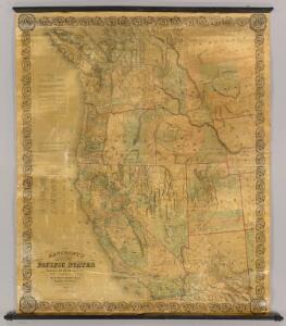 Bancroft's Map Of The Pacific States.