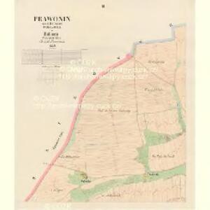 Prawonin - c6093-1-002 - Kaiserpflichtexemplar der Landkarten des stabilen Katasters