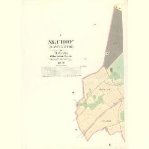 Neuhof (Nowy Dwur) - m2046-1-001 - Kaiserpflichtexemplar der Landkarten des stabilen Katasters