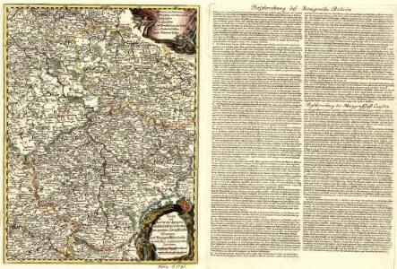 Neue und Accurate Geographische Post Land Karten des gantzen Königreichs Böhmen und Marggraffthum Lausitz sambt allerr angräntzenden Ländern