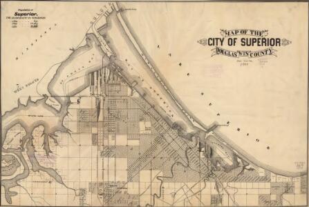 Map of the city of Superior, Douglas County, Wis.