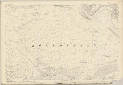 Derbyshire XXIII.1 (includes: Ashford; Brushfield; Little Longstone; Litton; Taddington) - 25 Inch Map