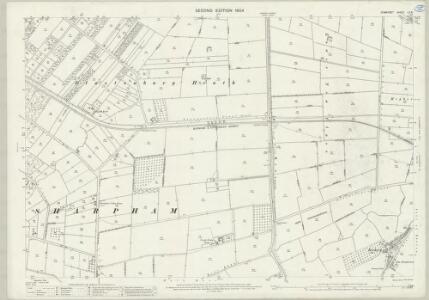 Somerset LII.6 (includes: Glastonbury; Sharpham; Street) - 25 Inch Map