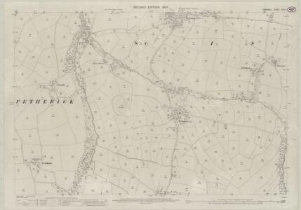 Cornwall XXIV.12 (includes: St Issey) - 25 Inch Map