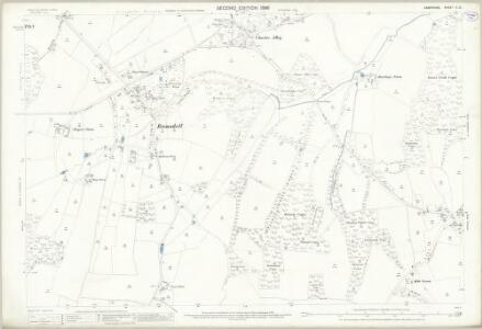 Hampshire and Isle of Wight X.10 (includes: Baughurst; Monk Sherborne; Tadley; Wootton St Lawrence) - 25 Inch Map