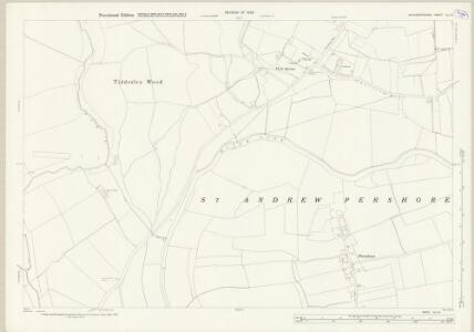 Worcestershire XLI.15 (includes: Besford; Birlingham; Defford; Pershore) - 25 Inch Map