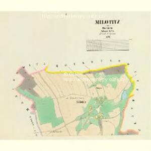 Milotitz - c4679-1-001 - Kaiserpflichtexemplar der Landkarten des stabilen Katasters