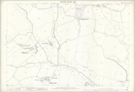 Essex (1st Ed/Rev 1862-96) XIV.15 (includes: Broxted; Chickney; Tilty) - 25 Inch Map