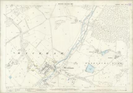 Hampshire and Isle of Wight LXVII.9 (includes: Shedfield; Soberton; Wickham) - 25 Inch Map