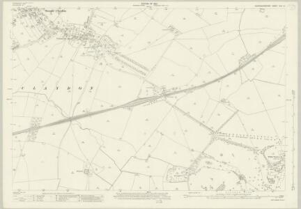 Buckinghamshire XVIII.15 (includes: Middle Claydon; Steeple Claydon) - 25 Inch Map