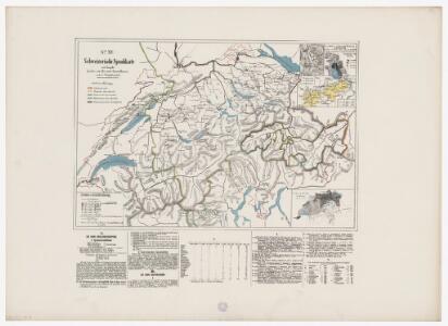 Geologische Spezialkarte des Grossherzogtums Baden, Blatt 144: Stühlingen: Karte XV: Schweizerische Sprachkarte nach der Volkszählung 1860