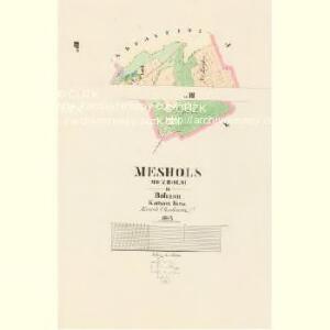Meshols (Mezhols) - c4560-1-003 - Kaiserpflichtexemplar der Landkarten des stabilen Katasters