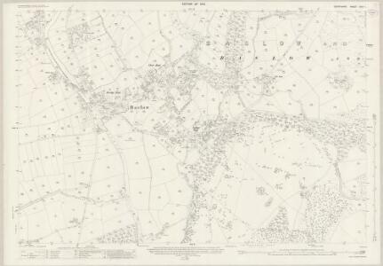 Derbyshire XXIV.1 (includes: Baslow and Bubnell; Chatsworth; Edensor; Pilsley) - 25 Inch Map